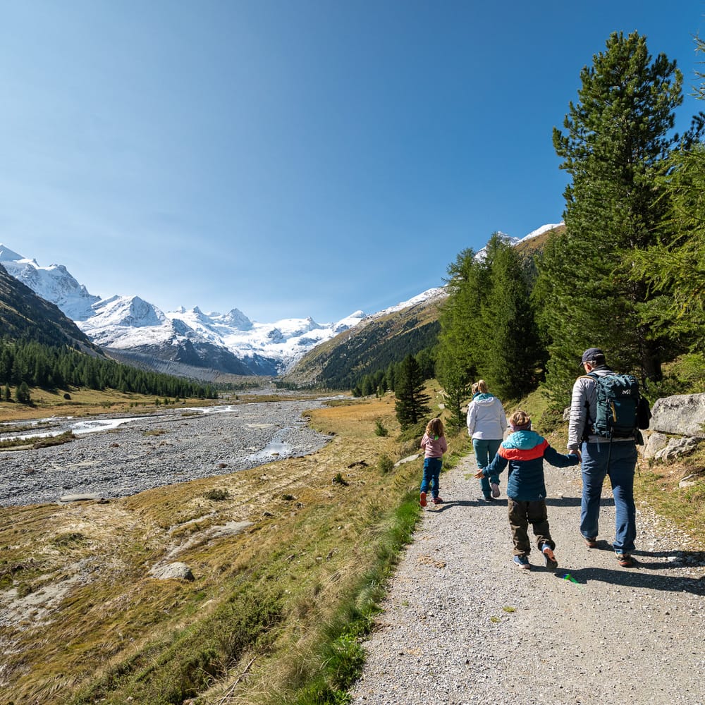 Val Roseg summer family