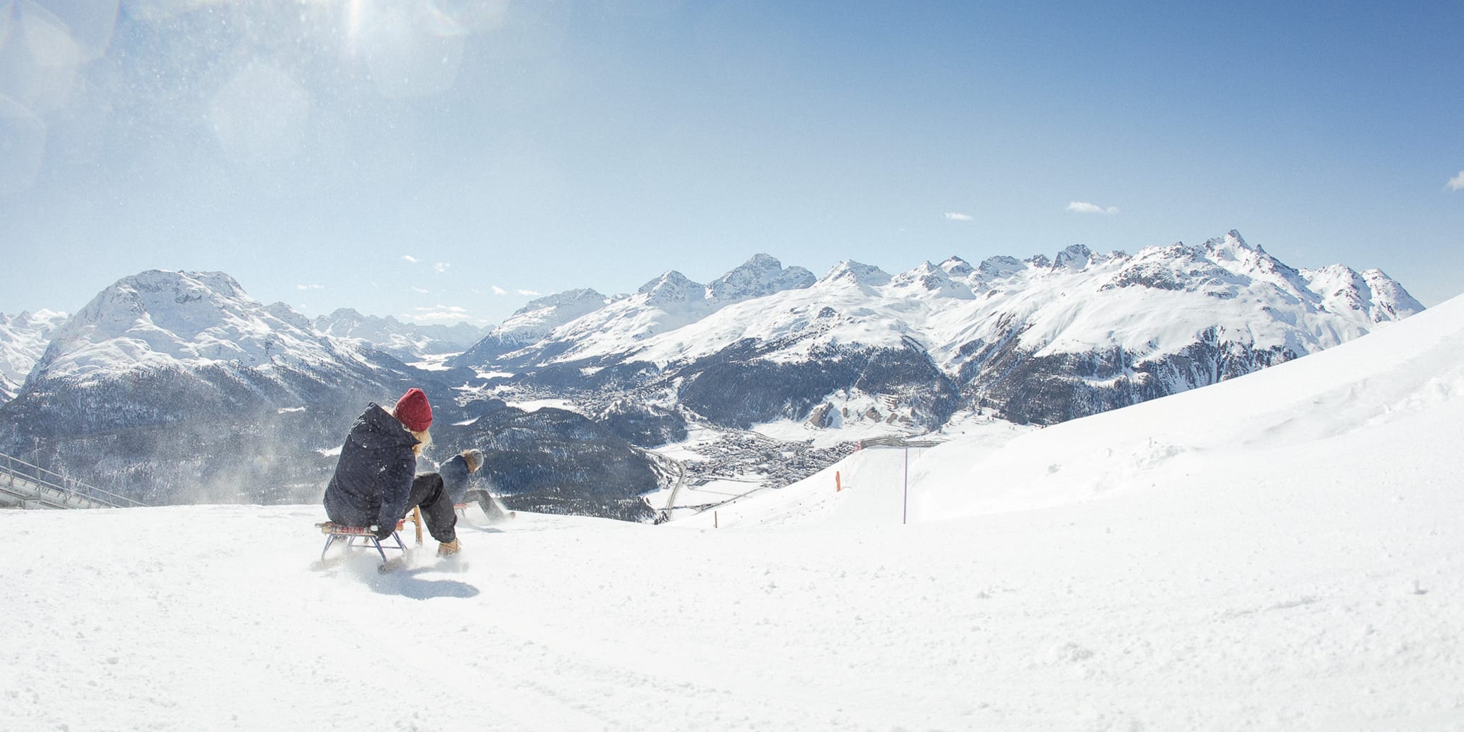 Tobogganing Pontresina