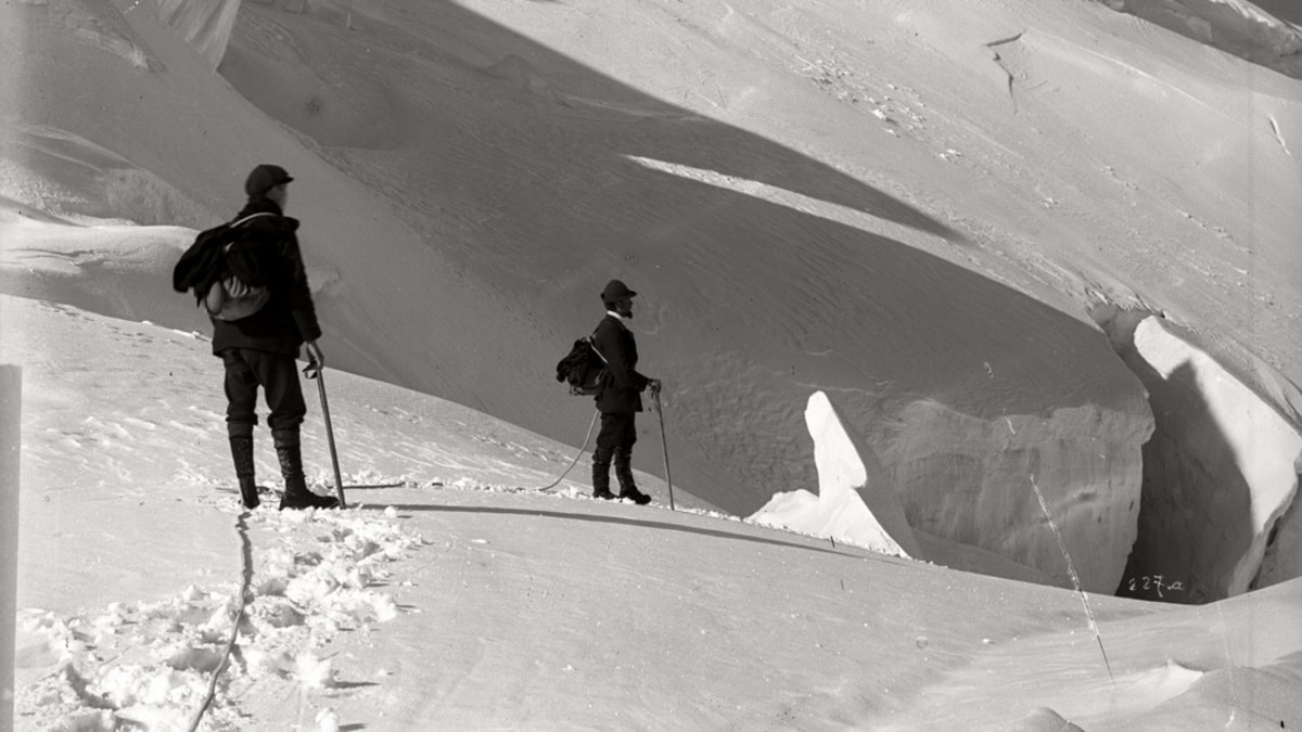 Le origini dell'alpinismo in Pontresina ©Foto Flury, Inh. Alfred Lochau, Pontresina