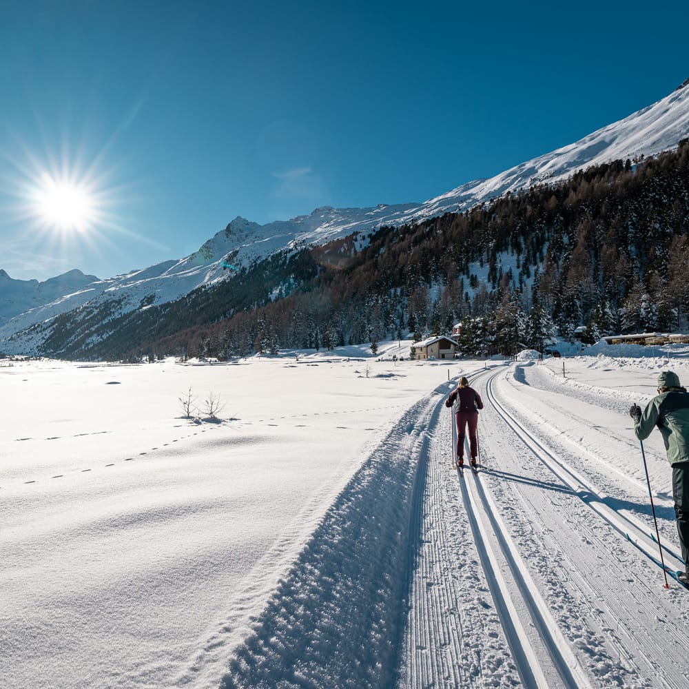 Loipen im Engadin