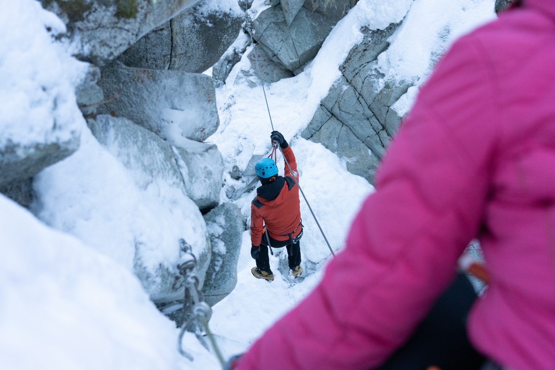 Winter-Canyoning