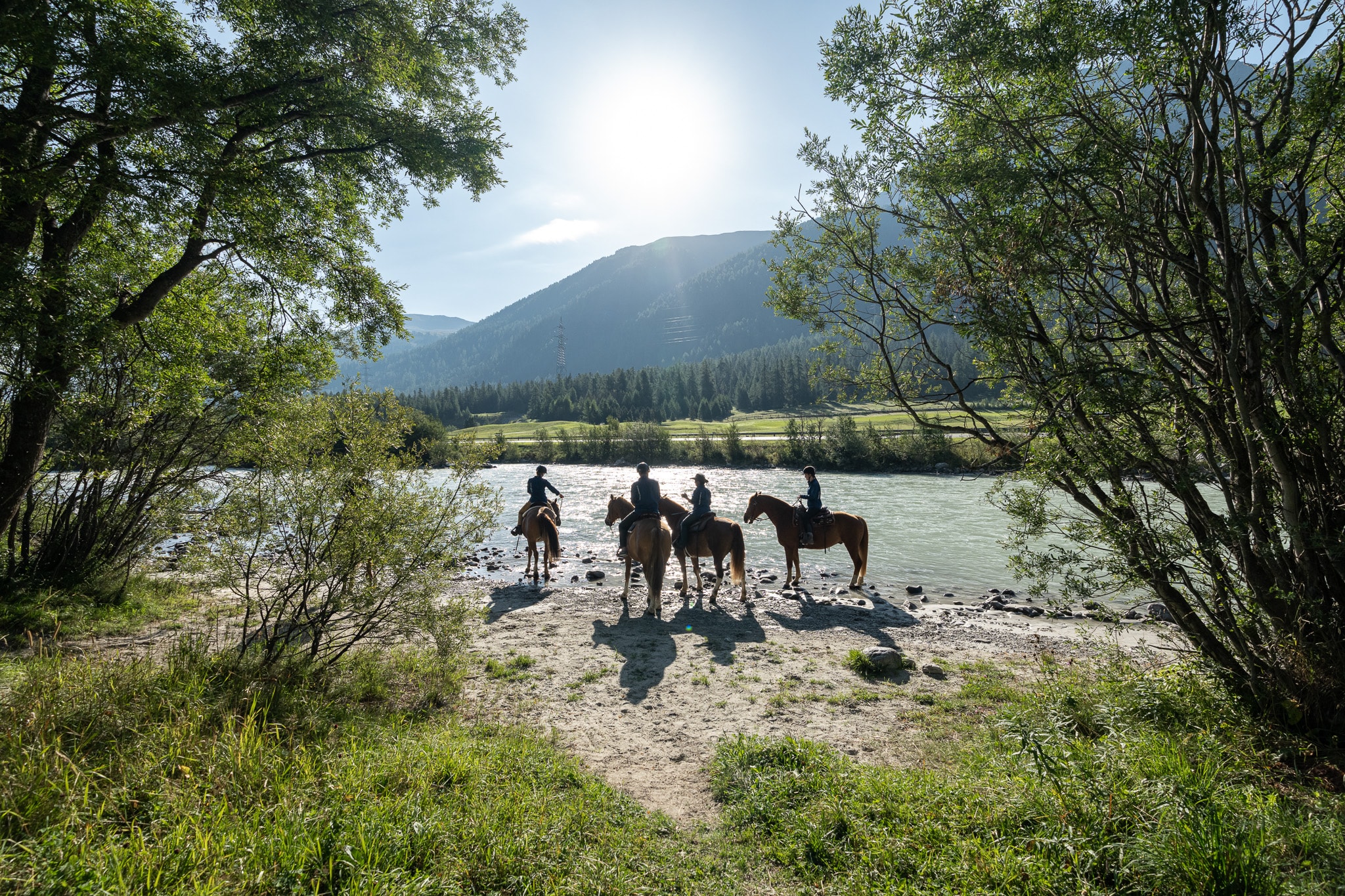 Riding in the Engadin