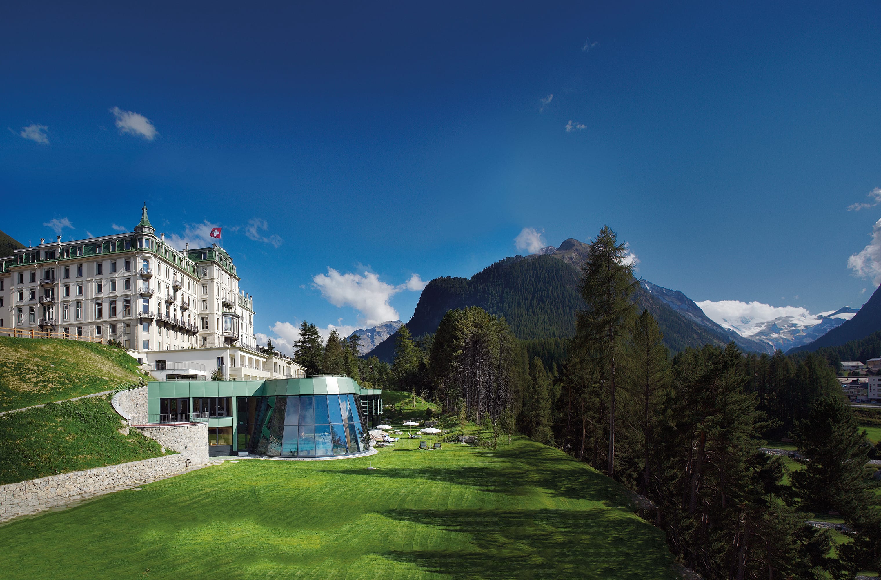 Kronenhof Pontresina Spa from outside